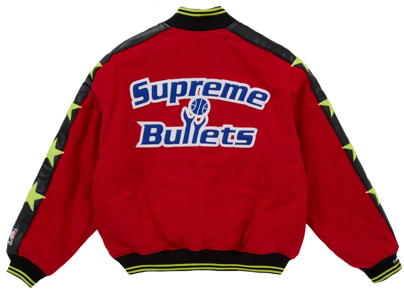 Мужская куртка-бомбер Supreme Mitchell & Ness Teams, Red — фото 3
