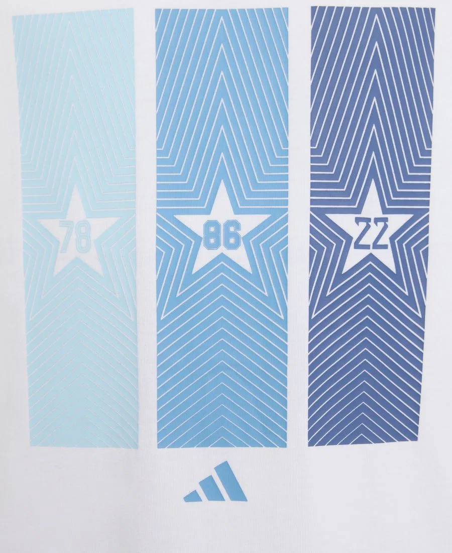 Футболка с принтом Argentina Home, короткий рукав adidas, White — фото 3