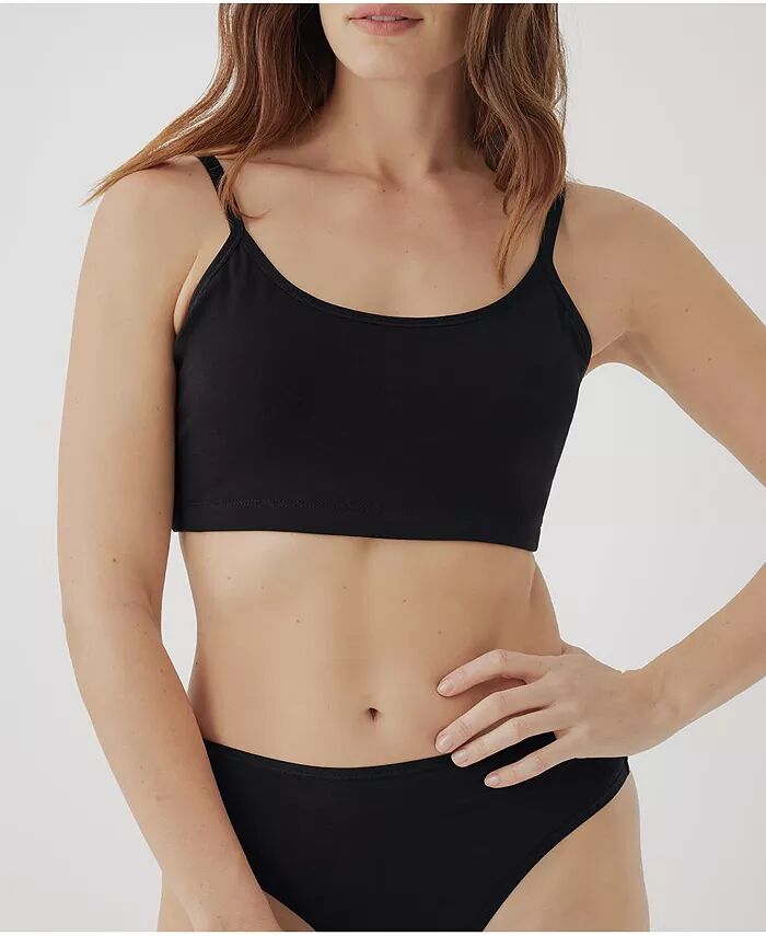 

Бюстгальтер-бралетт Plus Size Everyday Strappy Scoop Pact, черный