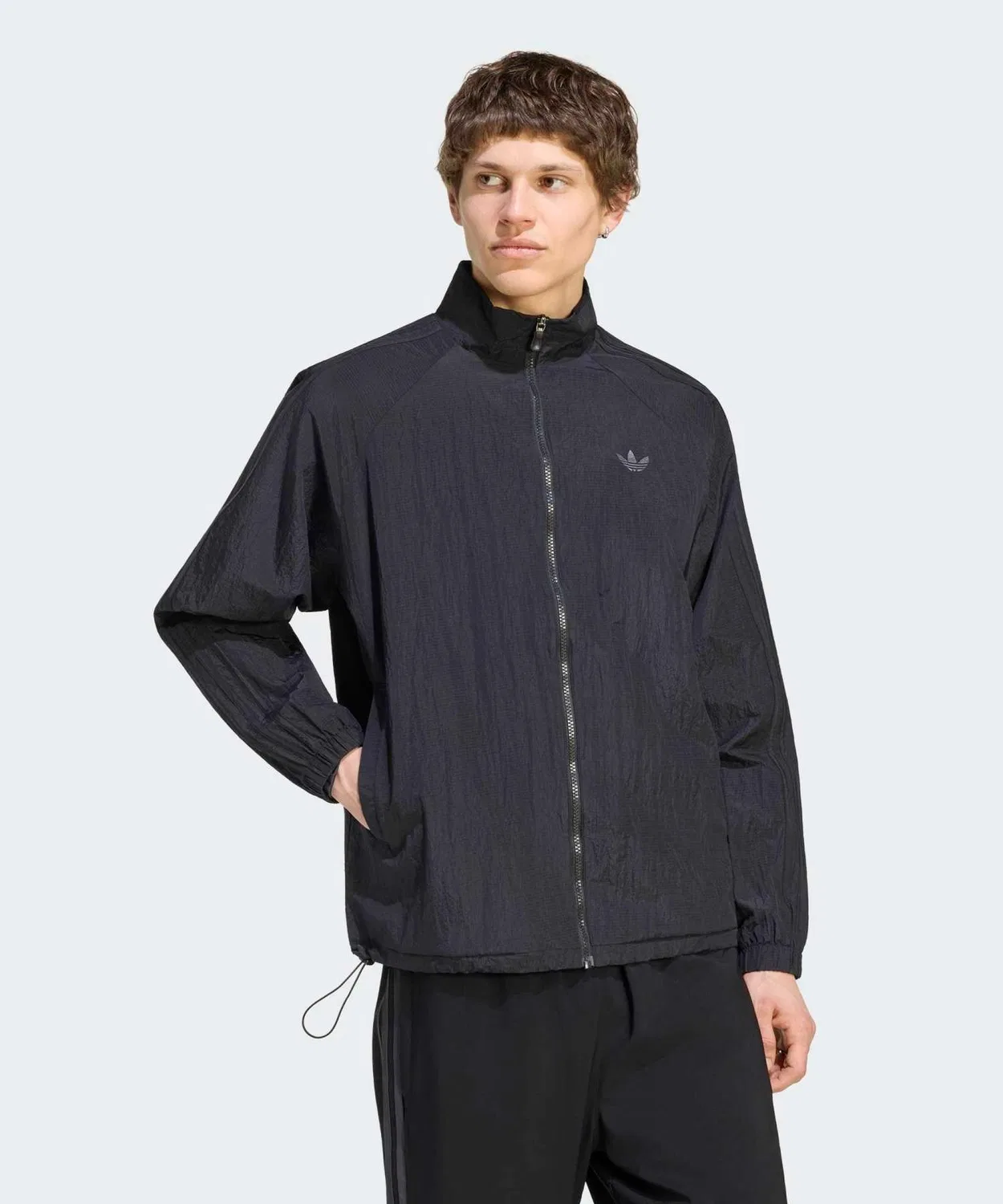 Женский/мужской лонгслив с принтом 3ST WIND TT Adidas, Черный — фото 3