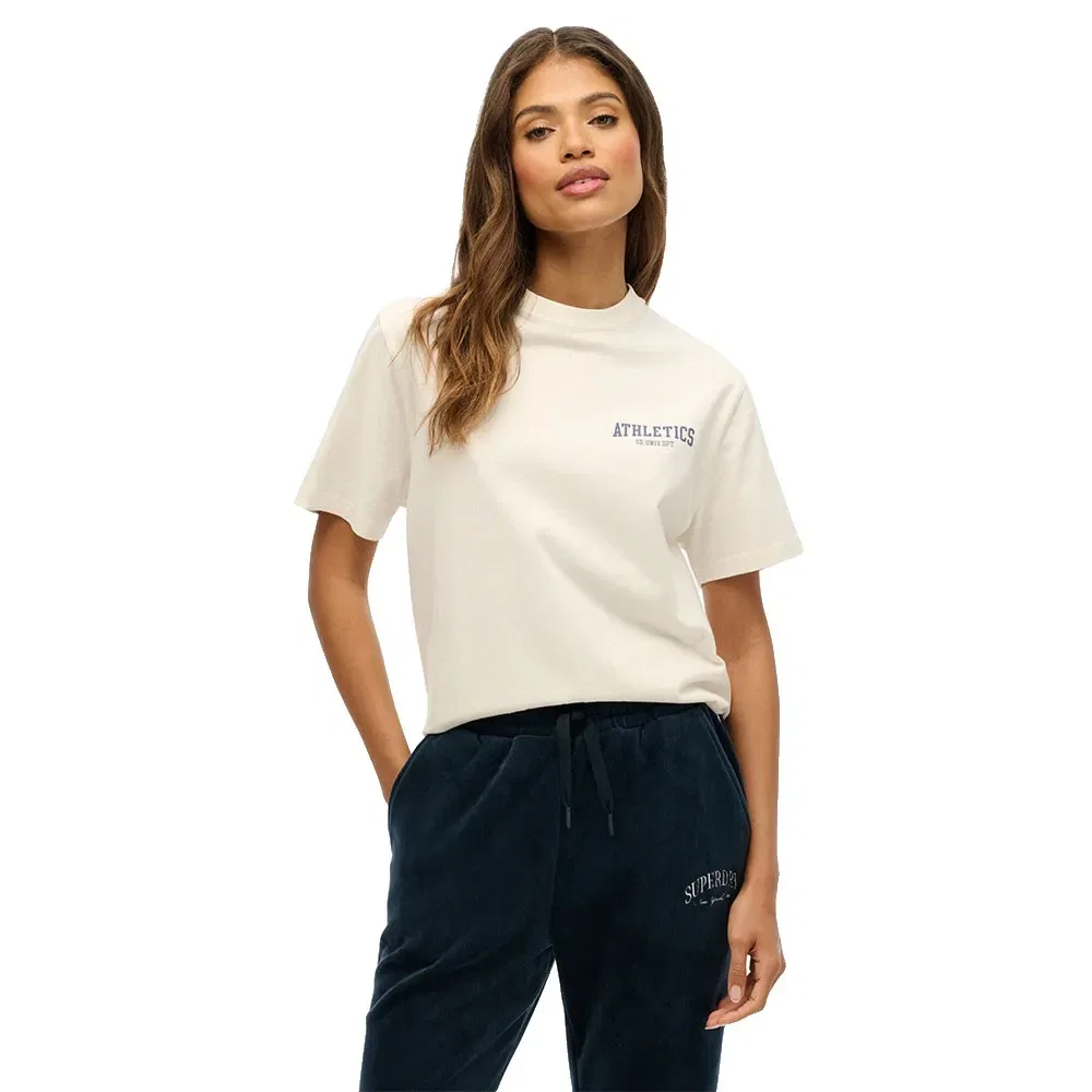 Футболка с коротким рукавом Oversized Athletic Essential Superdry, белый