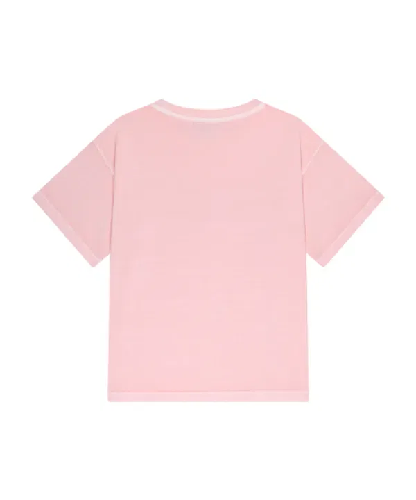 Футболка оверсайз с логотипом, Kids classic logo dyeing oversized tee, Marithé, светло-розовый — фото 3
