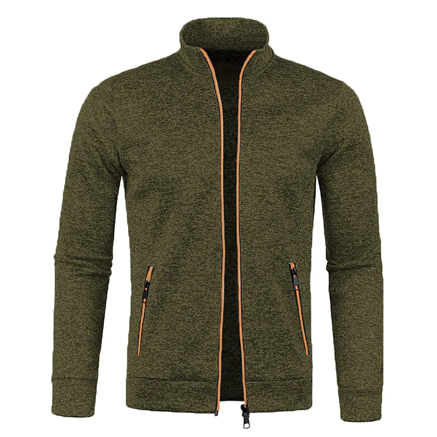 Мужское худи на молнии с карманами, однотонное, легкое, Black, UK Sizes, Z1agag