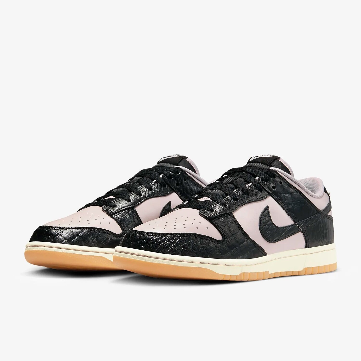 Кроссовки мужские Nike Dunk Low Retro, черный/платиновый — фото 2