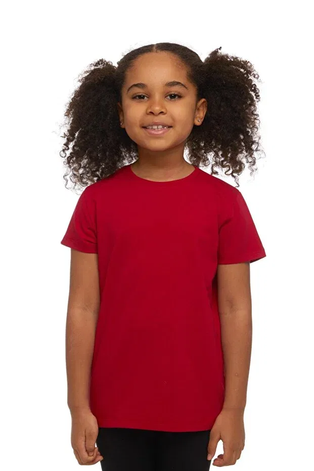 Детская футболка для девочек хлопковая Lovetti, Poppy Red
