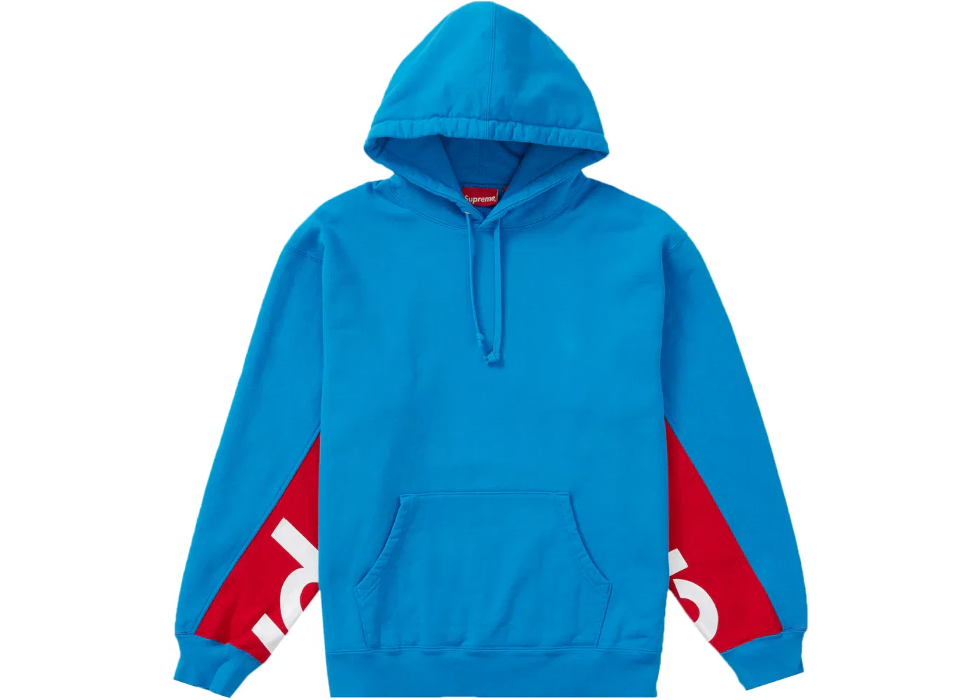 Мужской худи с капюшоном и панельным дизайном Supreme, Bright Blue