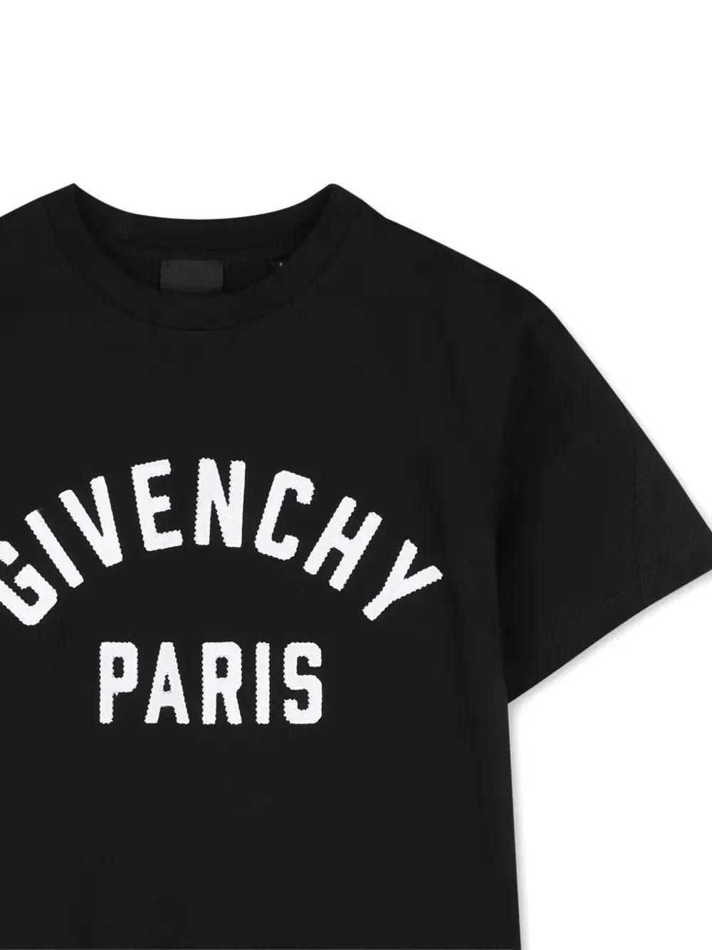 Футболка с логотипом и короткими рукавами Givenchy Kids, черный — фото 3