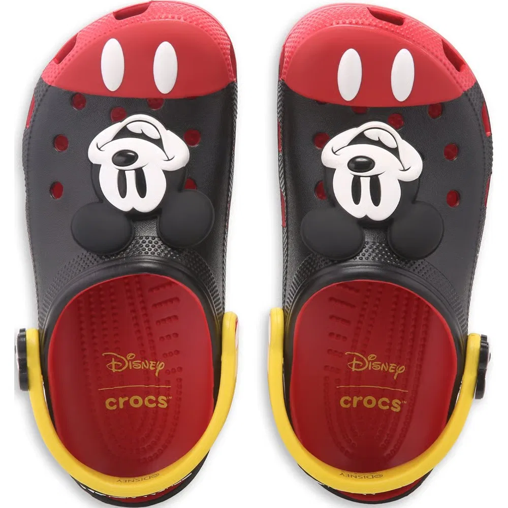 Детские классические сабо Disney Mickey Mouse Crocs, Black Mickey Multi — фото 4