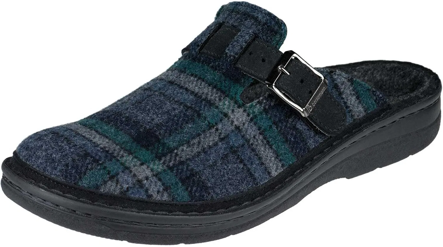 Мужские тапочки Berkemann Mirko, Black Check Felt