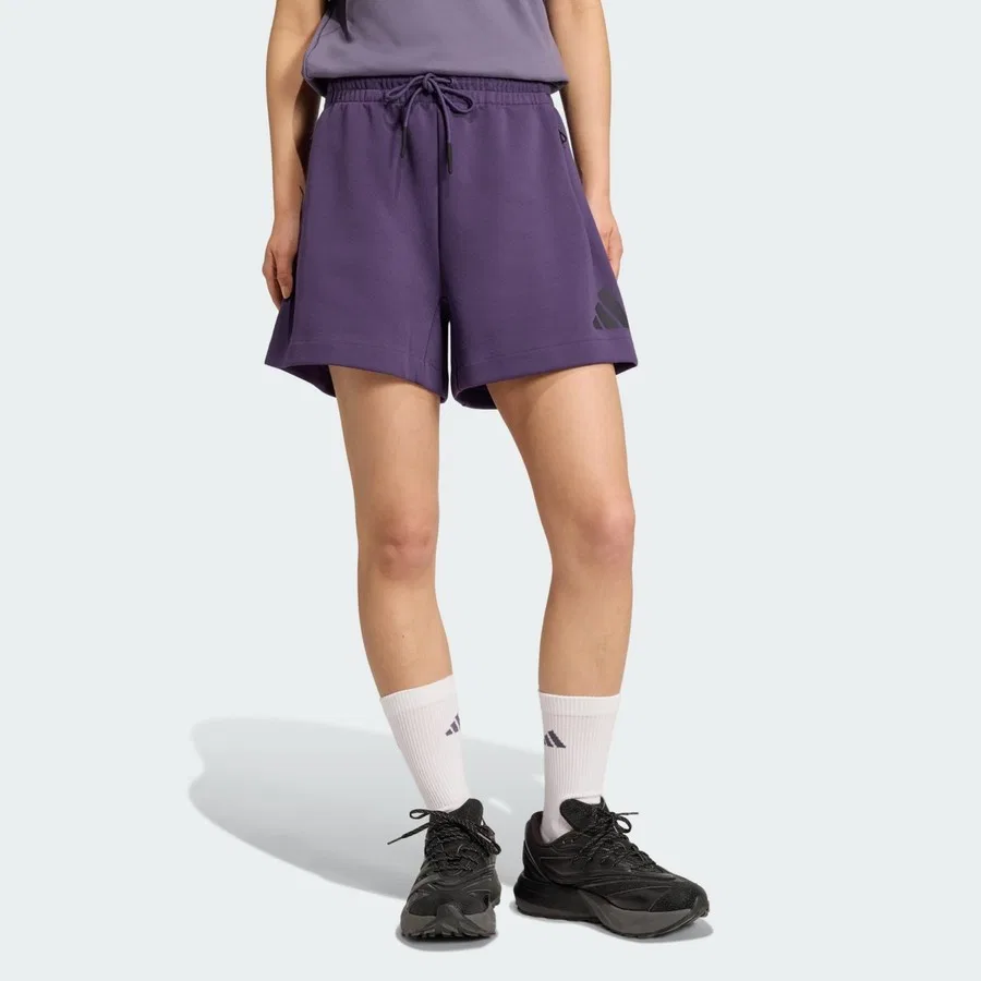 Шорты спортивные с принтом Z.N.E. adidas, Фиолетовый