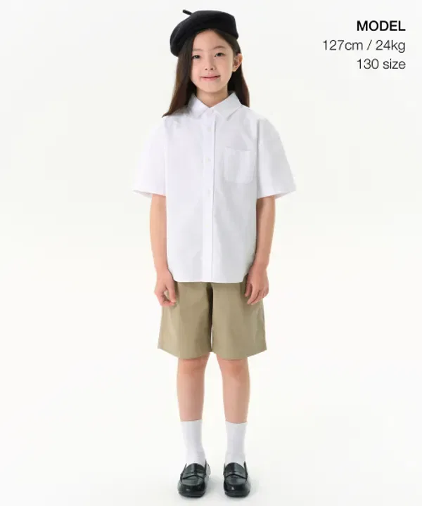 Шорты чинос широкие, Musinsa Standard Kids, бежевый — фото 2