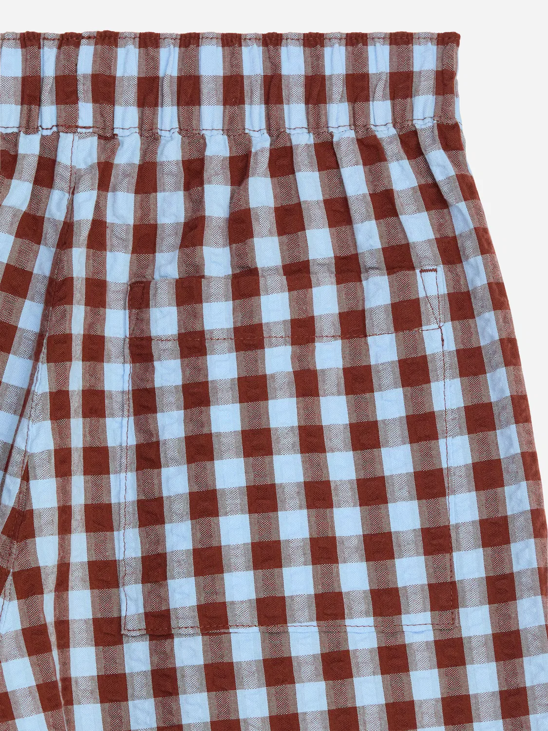 Шорты из сирсакера Arket, Blau/Braun — фото 4