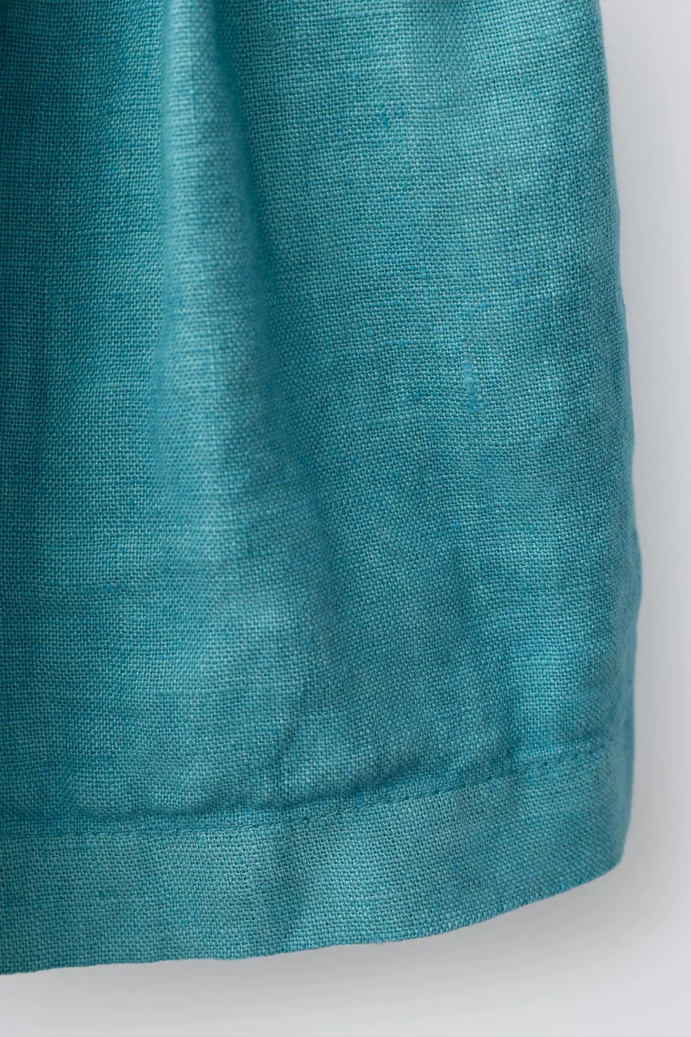 Бермудские шорты из 100% льна, изготовленные из ткани Liberty ZARA, Light Blue — фото 4