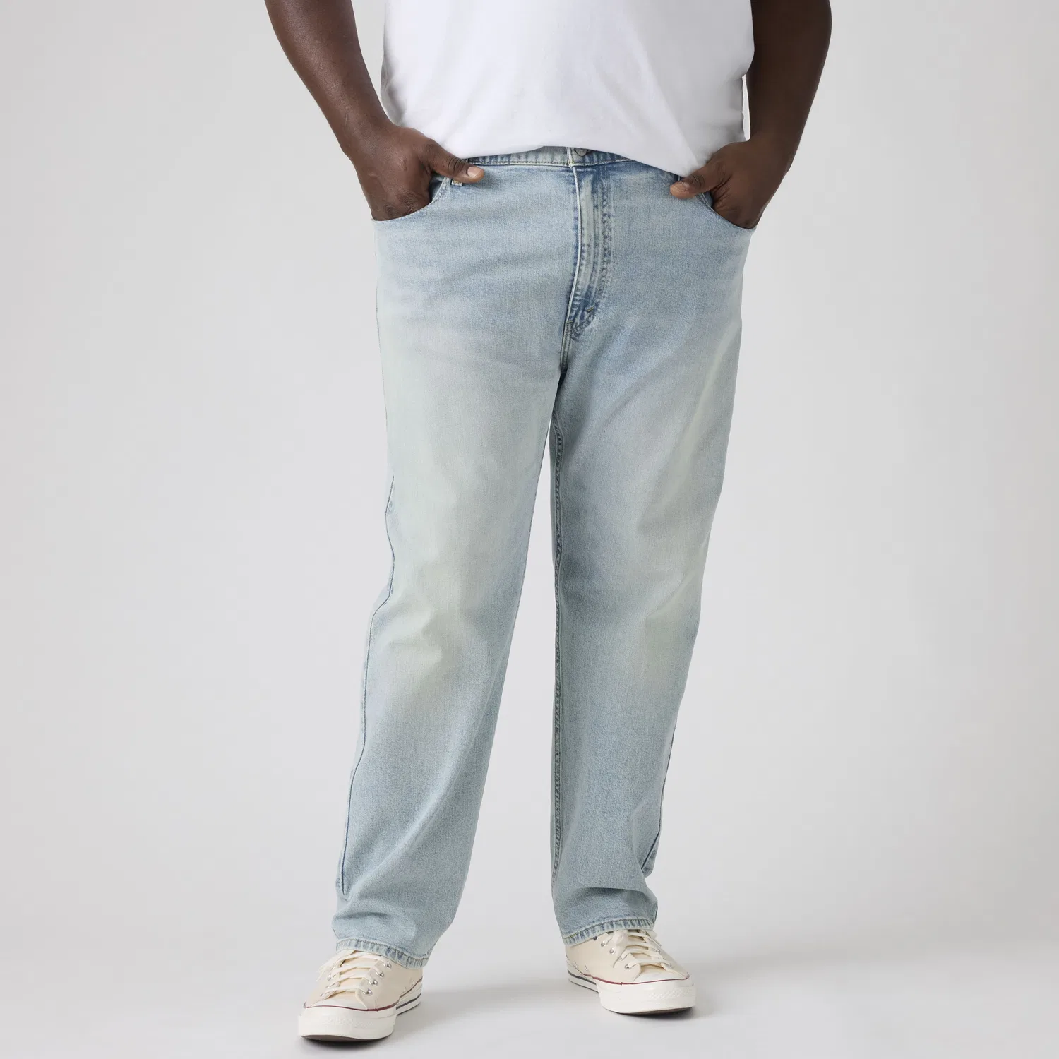 Мужские джинсы 502 зауженного кроя (большие размеры) Levi's, Light Wash — фото 2