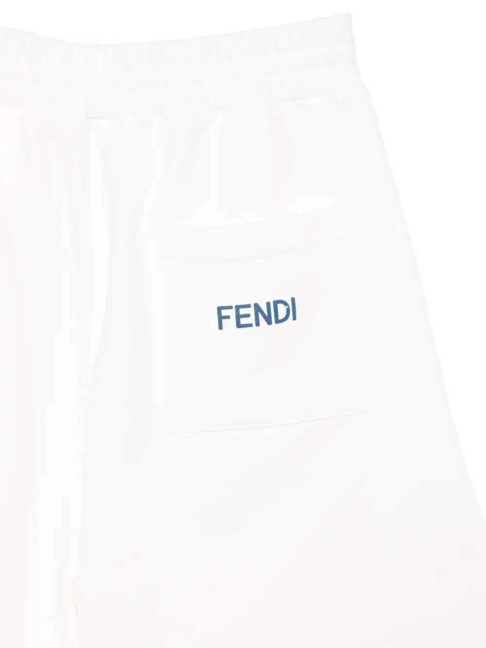 Шорты с принтом-логотипом Fendi Kids, белый — фото 3