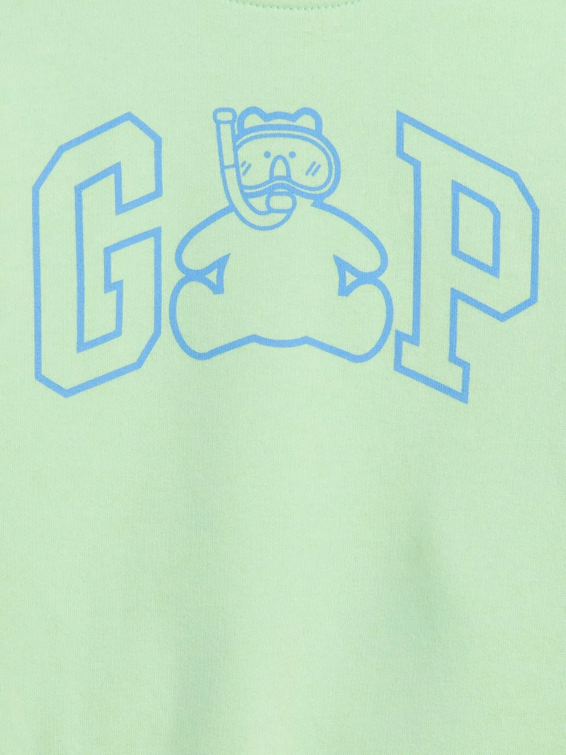 Свитшот Relaxed Crew Neck Gap, зеленый — фото 3