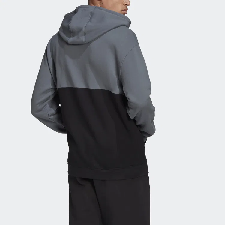 Мужской худи с капюшоном и длинным рукавом Adidas Originals, Blue Black — фото 3