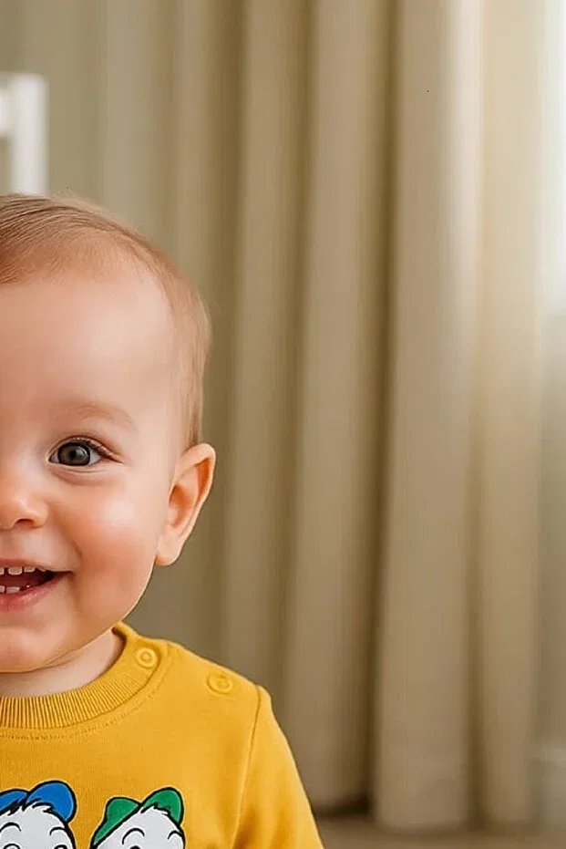 Детский комбинезон для новорожденных с принтом Yellow Seasonal Baby Mii, Yellow — фото 4