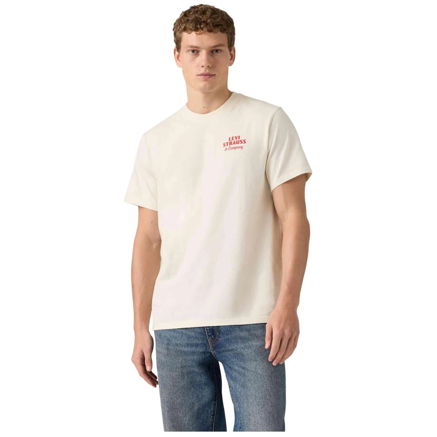 Мужская футболка с коротким рукавом Levi's 124-15544999936344, Beige — фото 2
