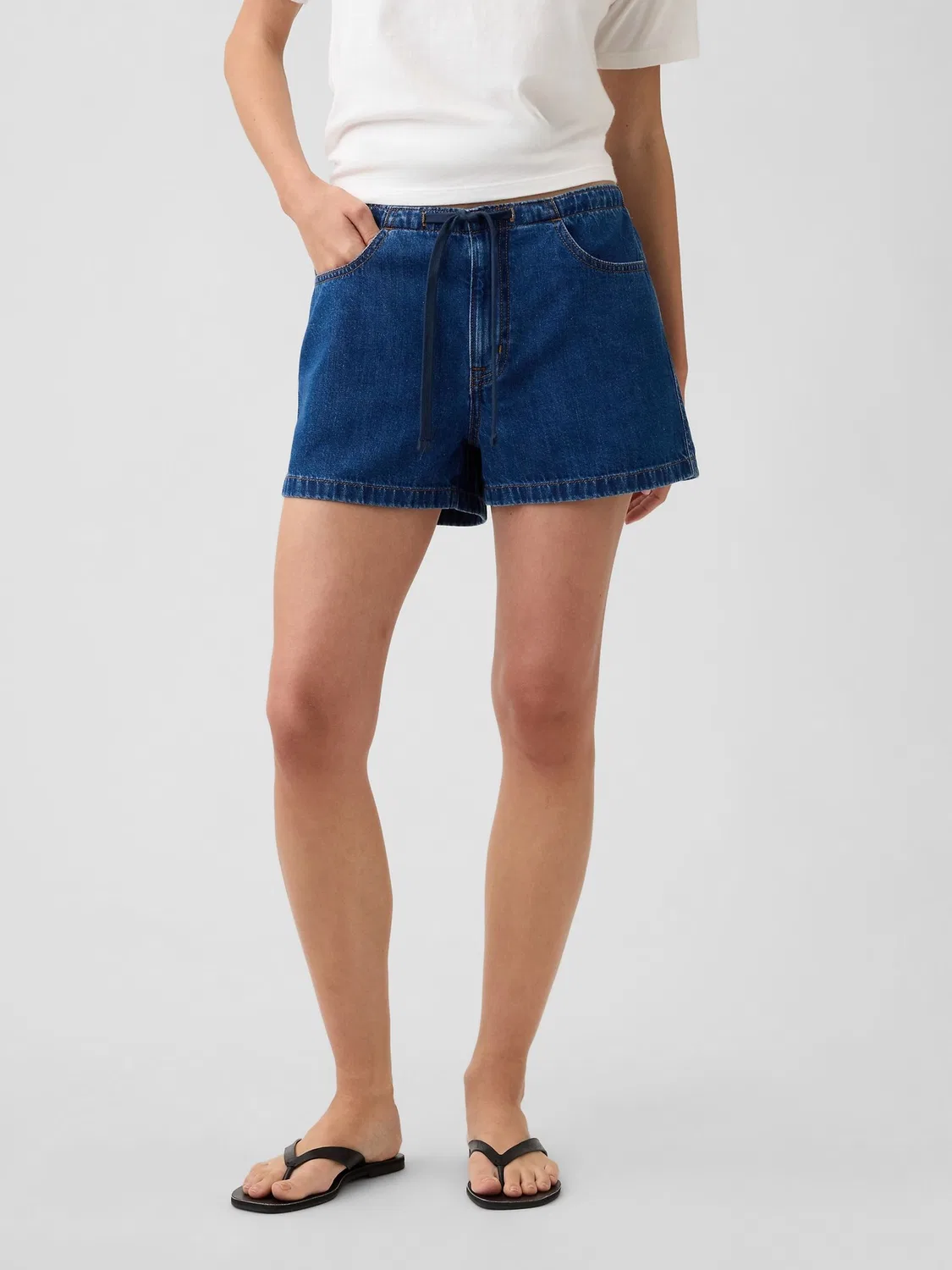 Шорты джинсовые, темная индиго Gap, Dark Wash