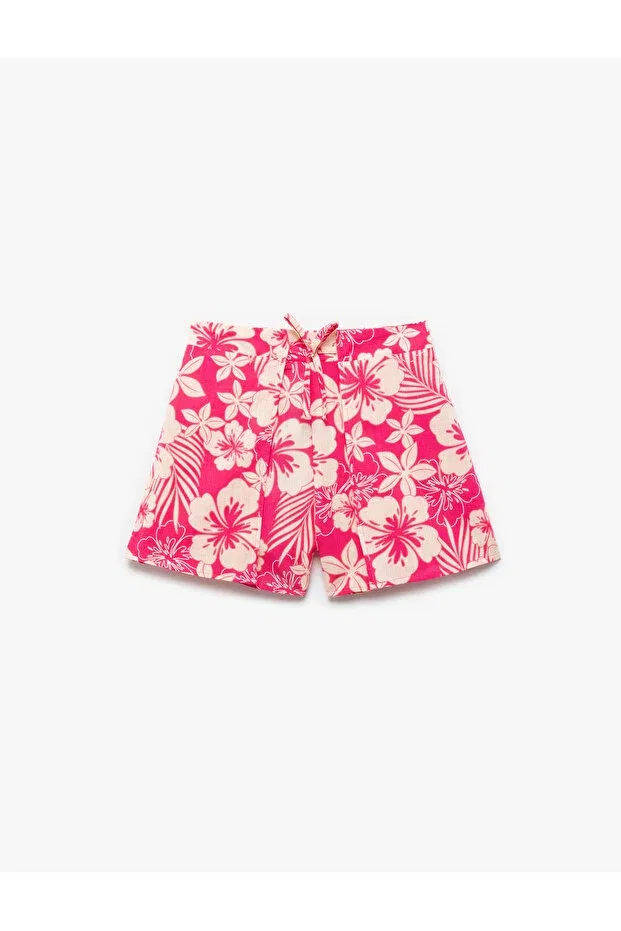 Детские шорты для девочек хлопковые Koton, Pink Patterned