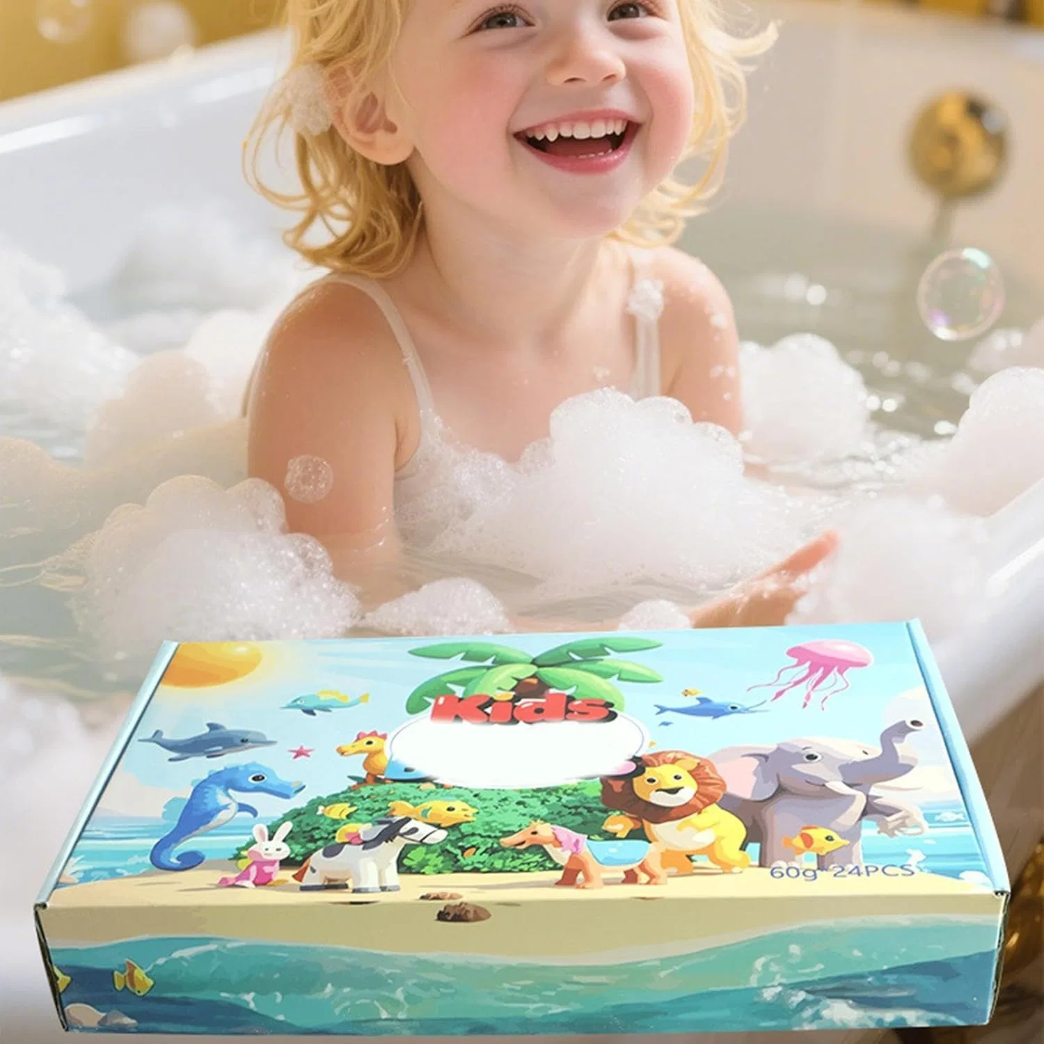 Бомбочка для ванны с игрушкой, Generisch, 24 шт, 1480 г — фото 3