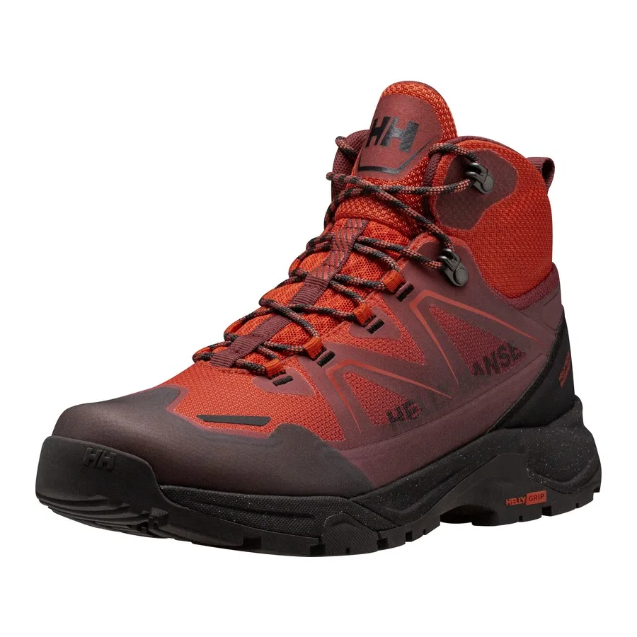 Ботинки для мальчика с мембраной Helly Tech, модель Cascade Mid HT, бренд Helly Hansen, Цвет: Кызыл