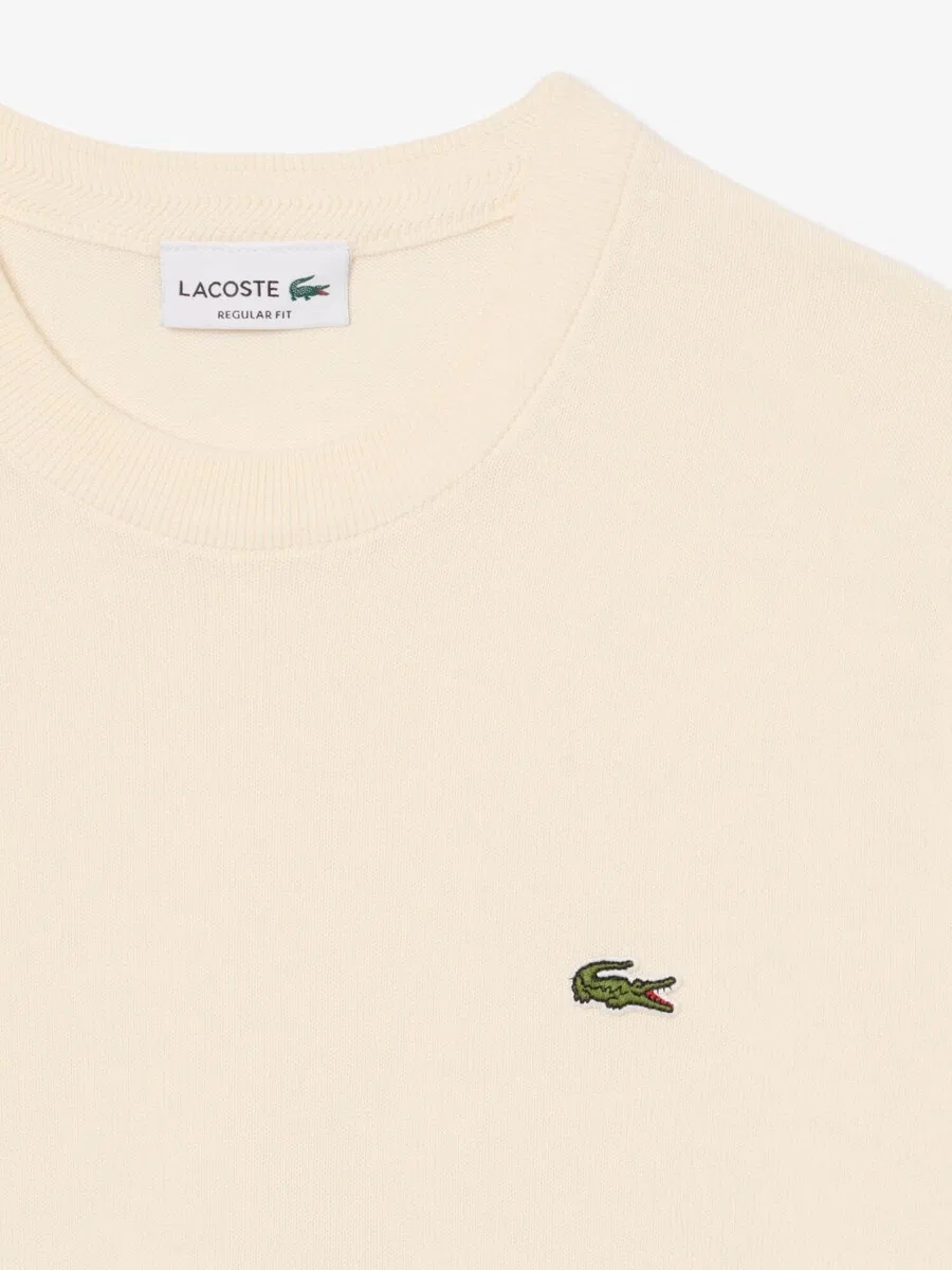 Толстовка LACOSTE 'Basic' бежевого цвета — фото 3