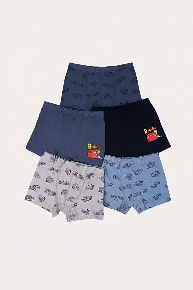 Детский комплект боксеров для мальчиков с принтом Car Bony Socks, Multicolored