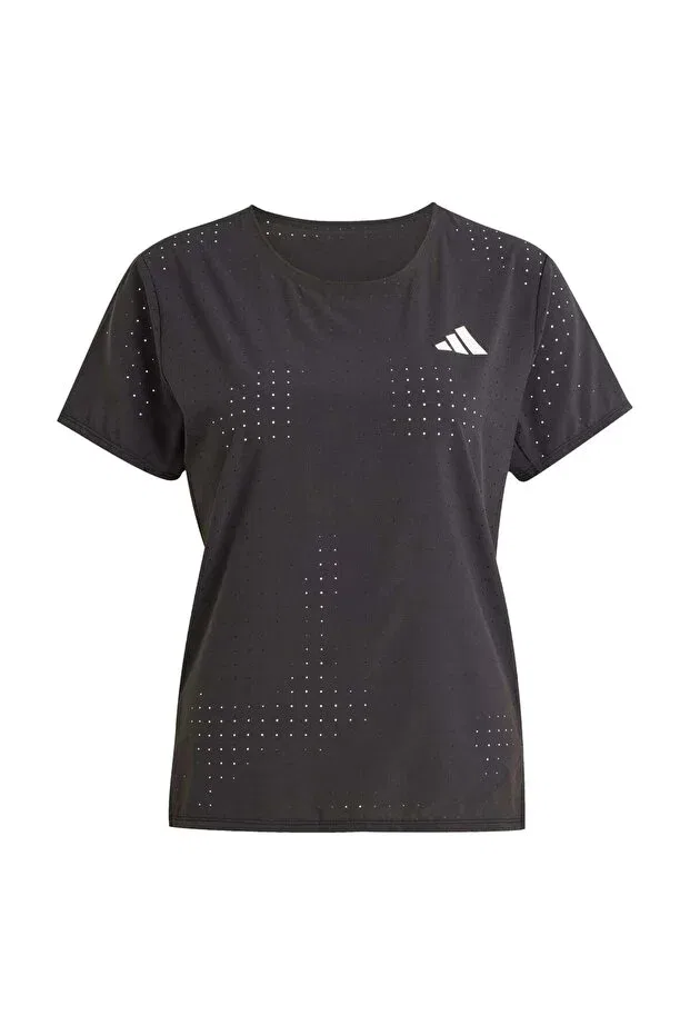 Женская футболка спортивная Adidas Adizero tee, Black — фото 4