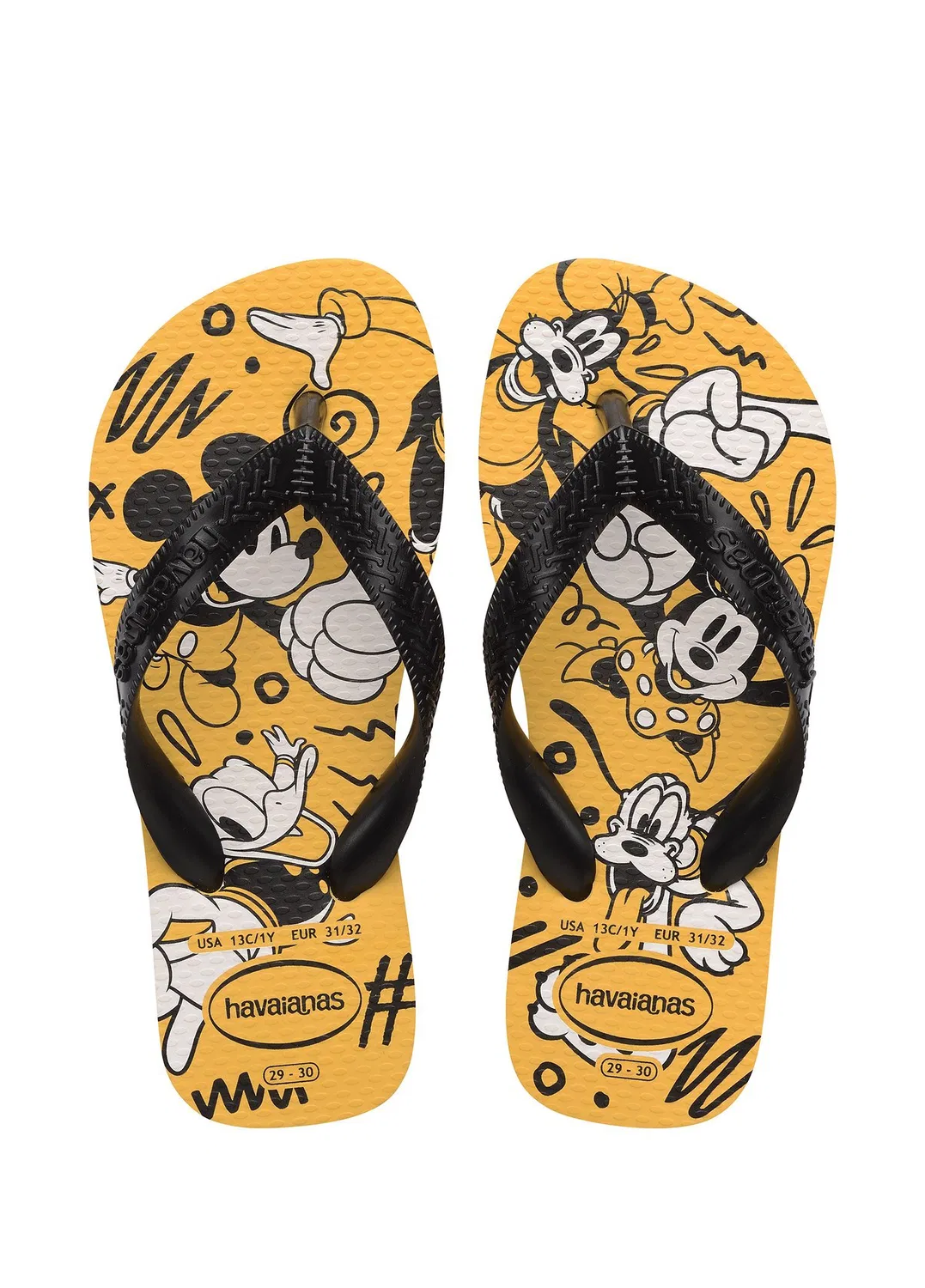 Пляжные тапки Havaianas Disney, желтый