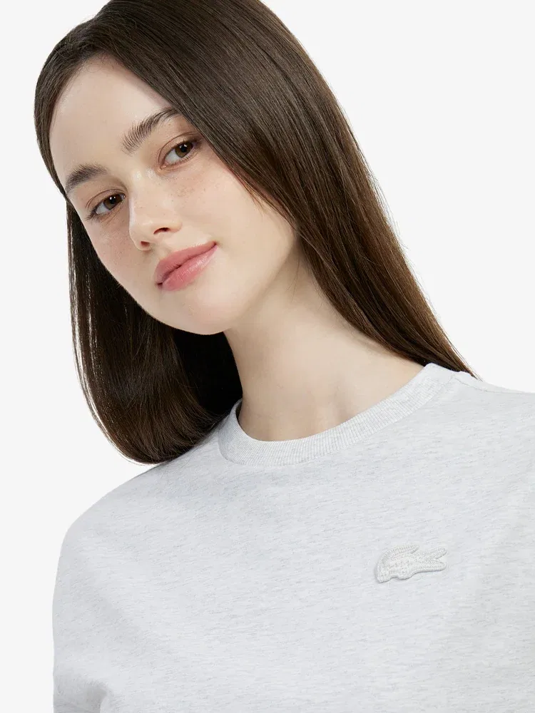 Футболка LACOSTE Big Croc, Gray Antique Silver — фото 2