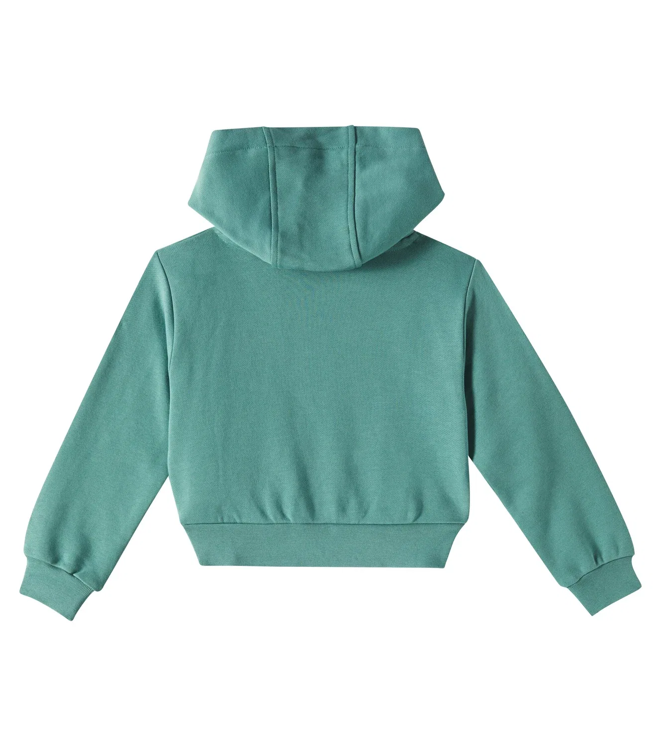 Худи из хлопкового джерси с логотипом Versace Kids, зеленый — фото 3