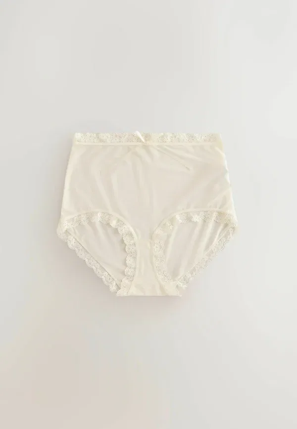 Трусы с принтом Animal print Full brief fit - knickers 3 pack, Next, Cream Green Tulip, зеленый — фото 2