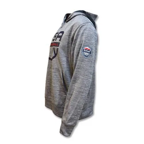 Мужской худи с капюшоном USA Spotlight Basketball Hoodie Nike, Grau — фото 2