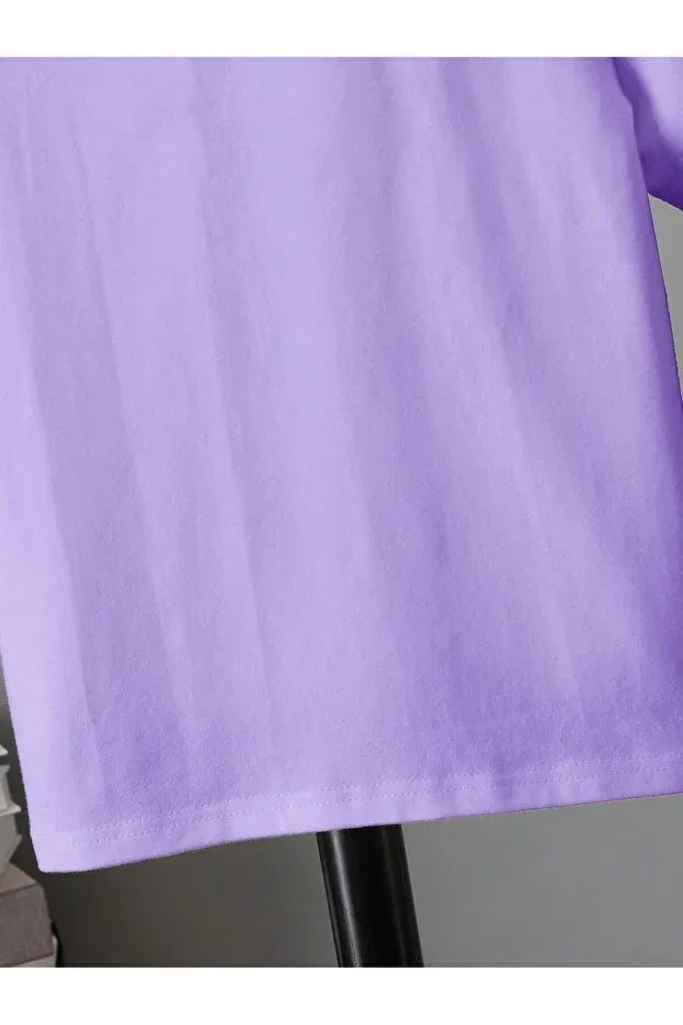 Детская футболка оверсайз из органического хлопка Sportivea, Purple — фото 2