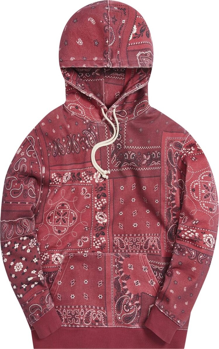 

Худи Kith Deconstructed Bandana Williams III Hoodie 'Pyre', красный