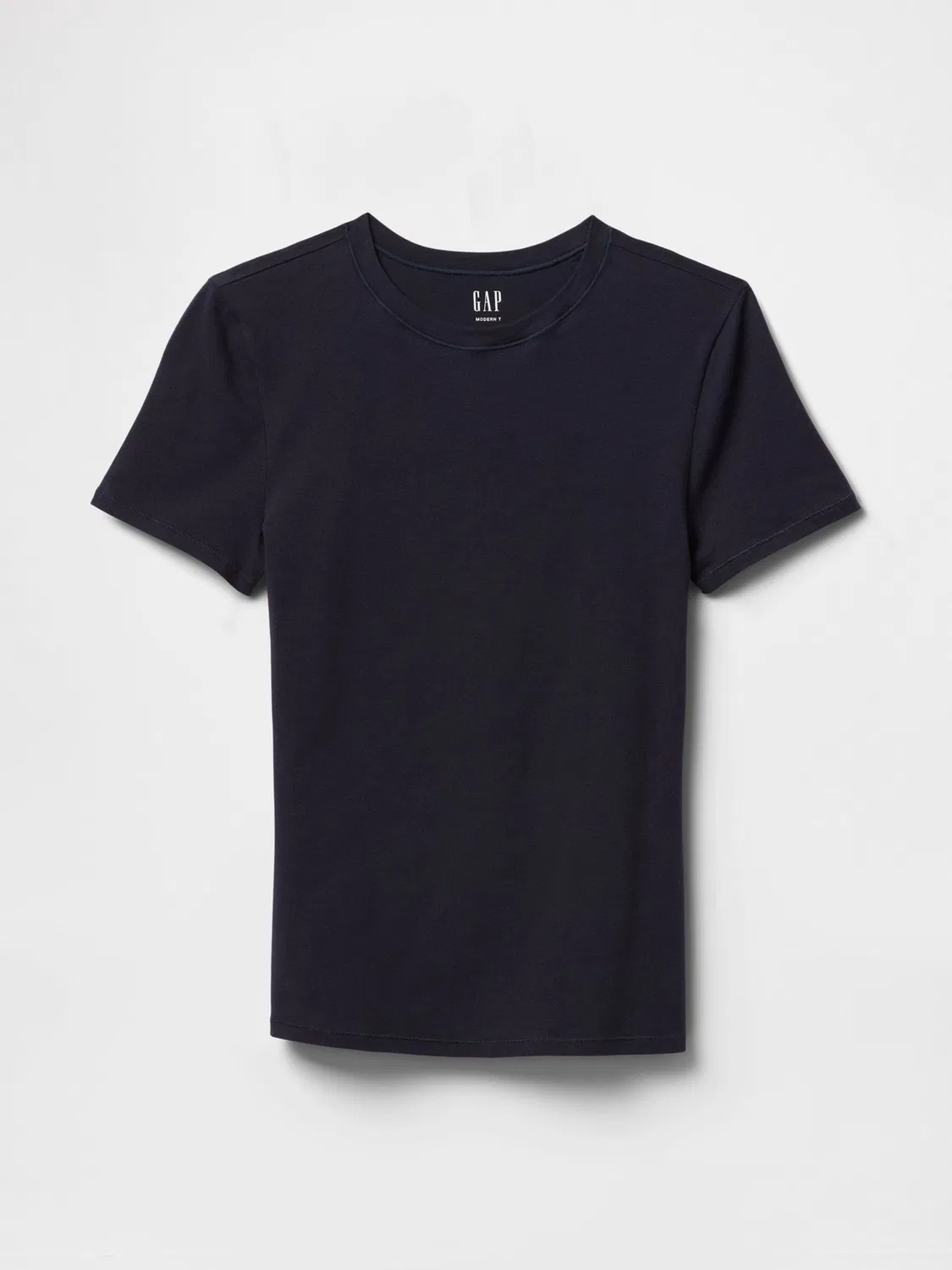 Футболка с коротким рукавом, облегающая Gap CloseKnit, Navy Blue — фото 4