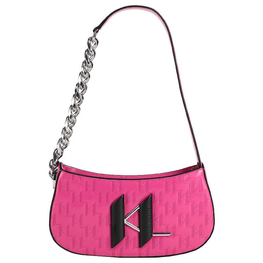 

Сумка Karl Lagerfeld K/Saddle Chain Baguette, ярко-розовый