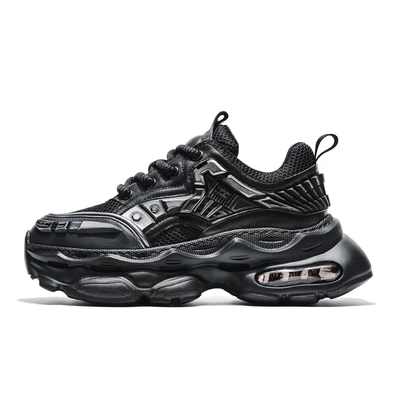Детские кроссовки с завышенной подошвой Low Top Chunky Sneakers MOERBAI, Black