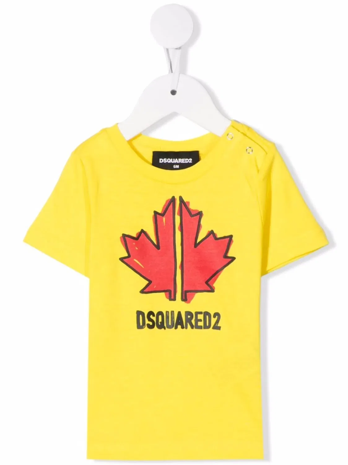 Футболка с принтом логотипа DSQUARED2, желтый