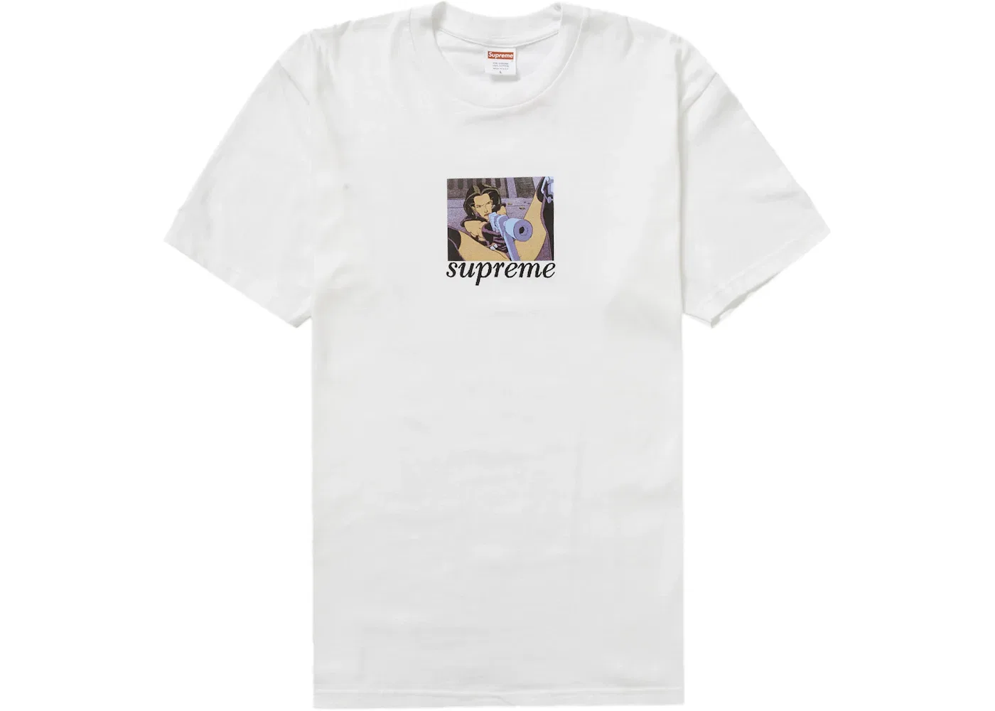 Мужская футболка с принтом Supreme Aeon Flux Gun Tee Supreme, White
