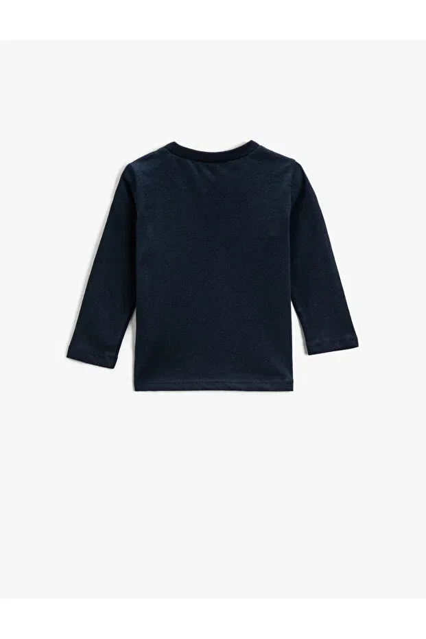 Детская футболка с принтом Dinosaur printed t-shirt Koton, Light Indigo — фото 2