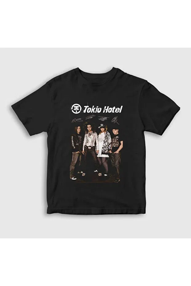 Детская футболка для мальчиков с принтом Tokio Hotel Presmono, Black