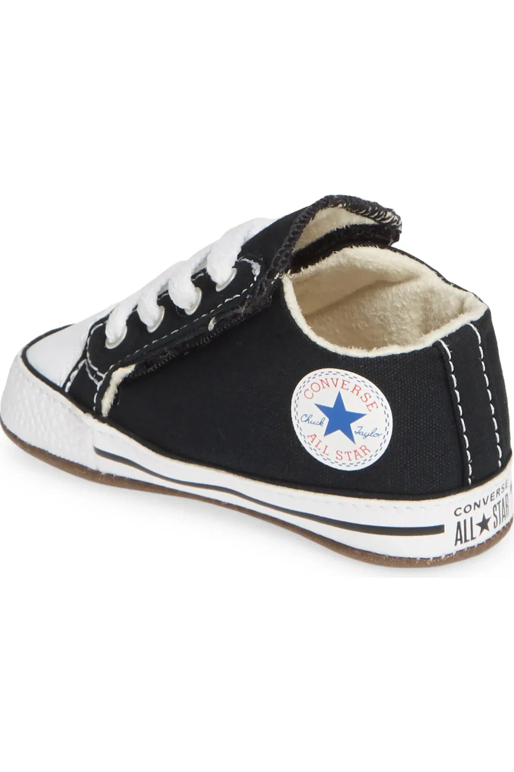 Кроссовки для малышей на липучке Chuck Taylor All Star Cribster Converse, Black/Natural Ivory/White — фото 2