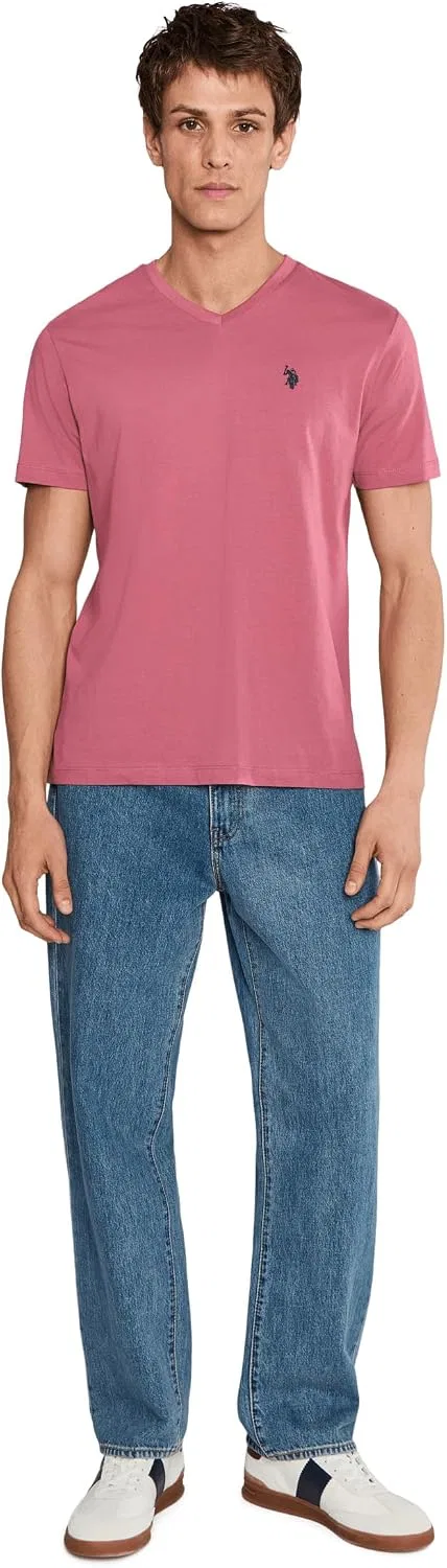 Мужская футболка-поло с V-образным вырезом, U.S. POLO ASSN., Arizona Rose — фото 3