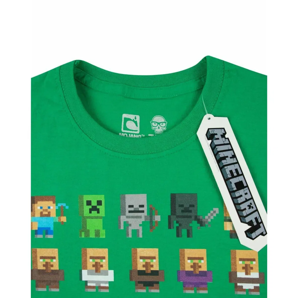 Детская футболка с коротким рукавом для мальчиков Sprites Minecraft, Green — фото 2