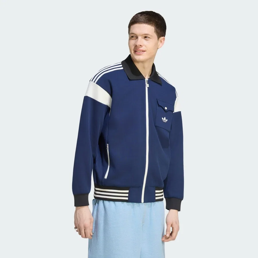 Куртка ADIDAS ORIGINALS Between-Season 'TRACK TOP' темно-синего цвета — фото 2