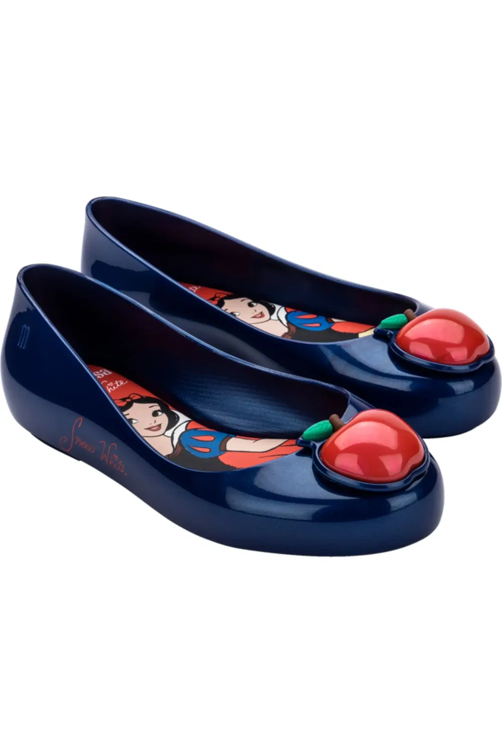 Детские туфли балетки с портретом принцессы Disney Sweet Love Mini Melissa, синий/красный
