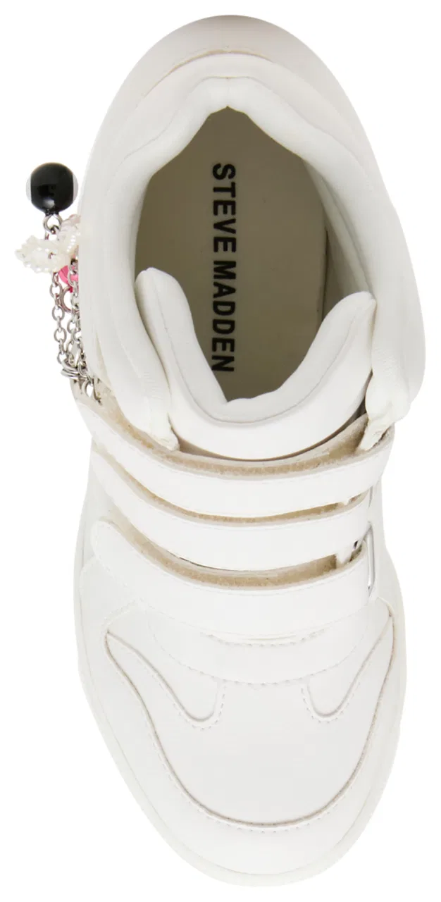 Детские кроссовки-сникеры на танкетке JMAVIS Steve Madden, White — фото 4
